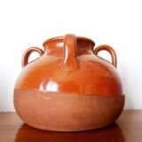 Vintage glazed pottery vase