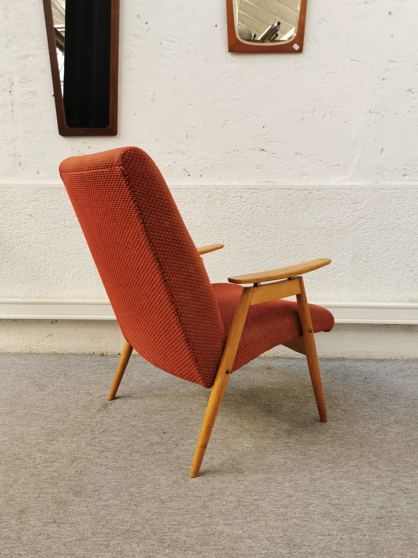 Vintage red armchair