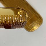 Pair of American corn plates USA 1940 in molded glass Depression Glass