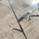 Door table revised glass and metal 50/60