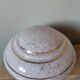 Lamp globe supension vintage ceiling lamp in white clichy glass Golden border