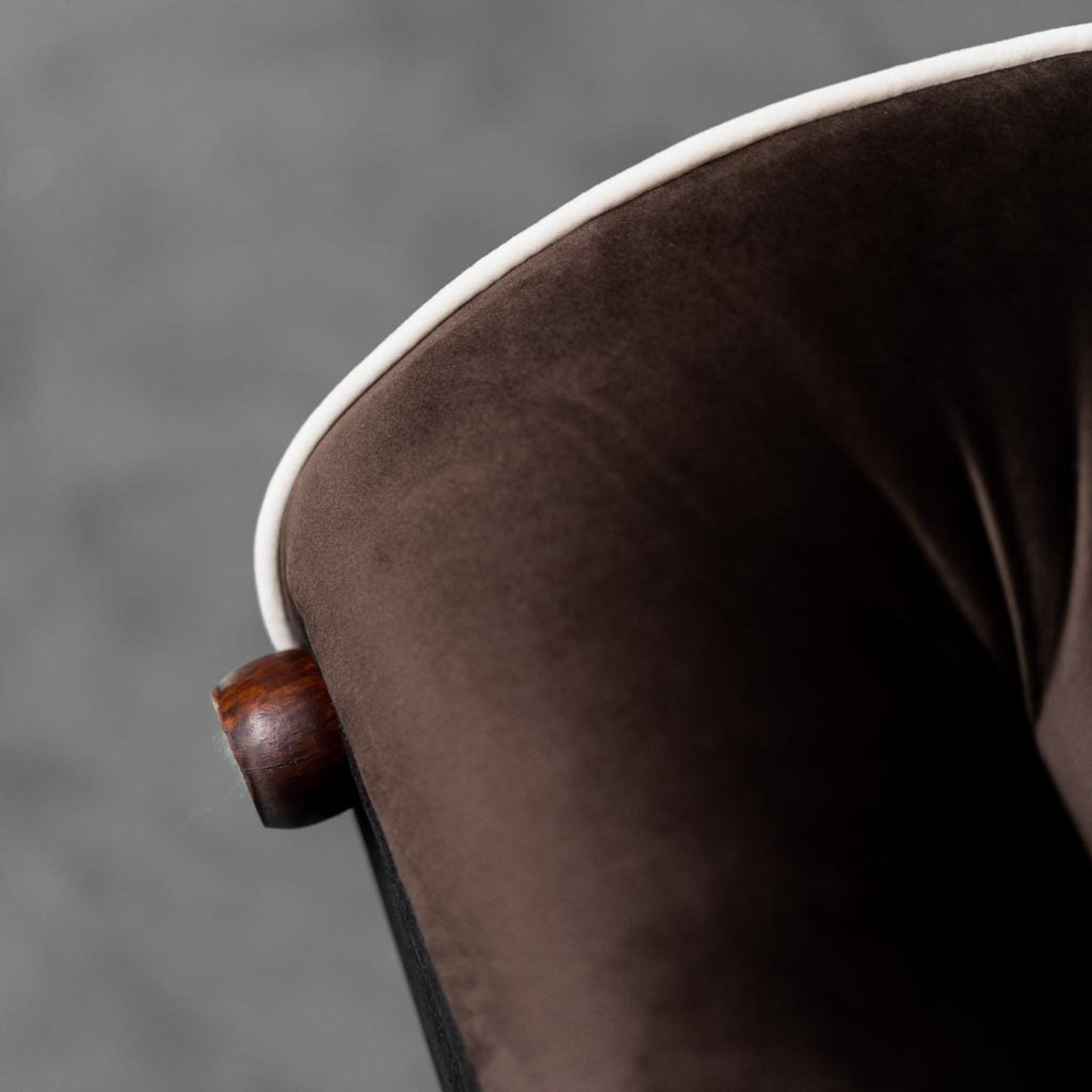 Fauteuil velours 1970