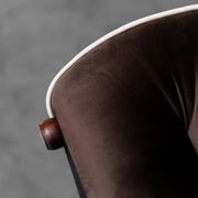 Fauteuil velours 1970