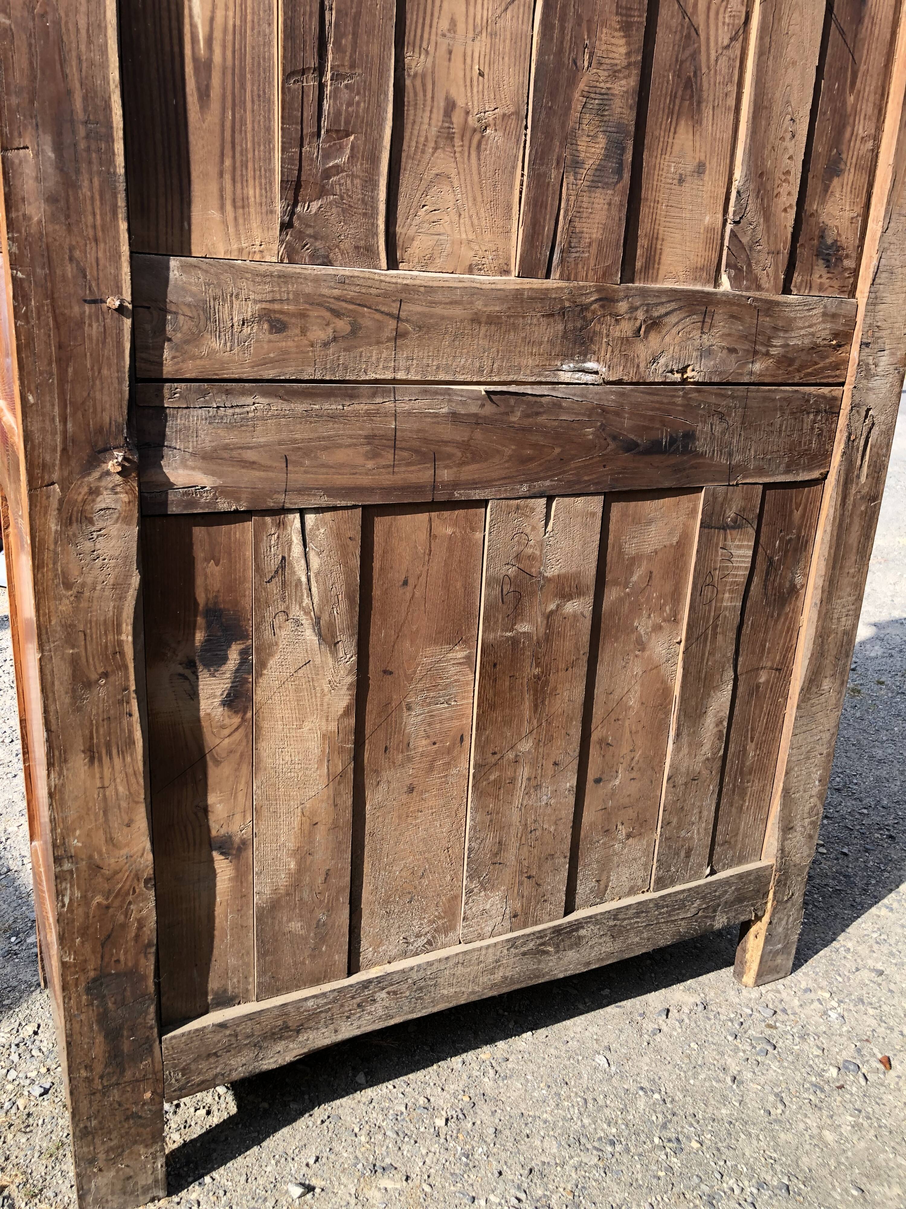 Louis XV style cherry wood cabinet late 19th century