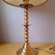 Turned brass lamp, 1960.