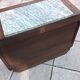 Two-door oak bedside table / 50s/60s