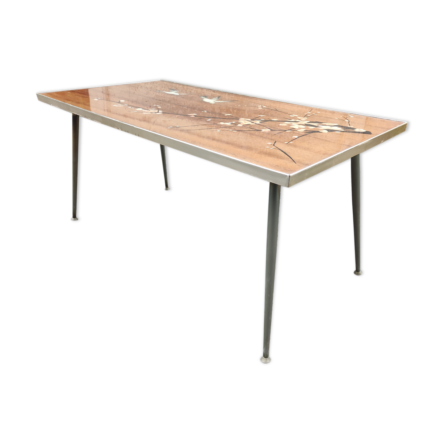 Coffee table feet vintage compass 50 60