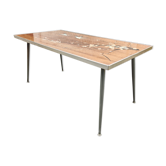 Table basse pieds compas vintage 50 60