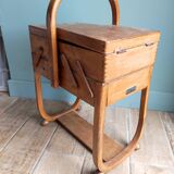 Sewing box worker wood Torck vintage art deco style