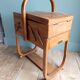 Sewing box worker wood Torck vintage art deco style