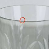 8 Chantilly model champagne flutes by Saint Louis, crystal