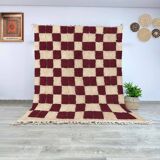 Berber rug natural wool Morocco 2.5 x 1.5 m