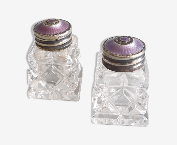 Paire de salière saleron XXe design scandinave Norvège