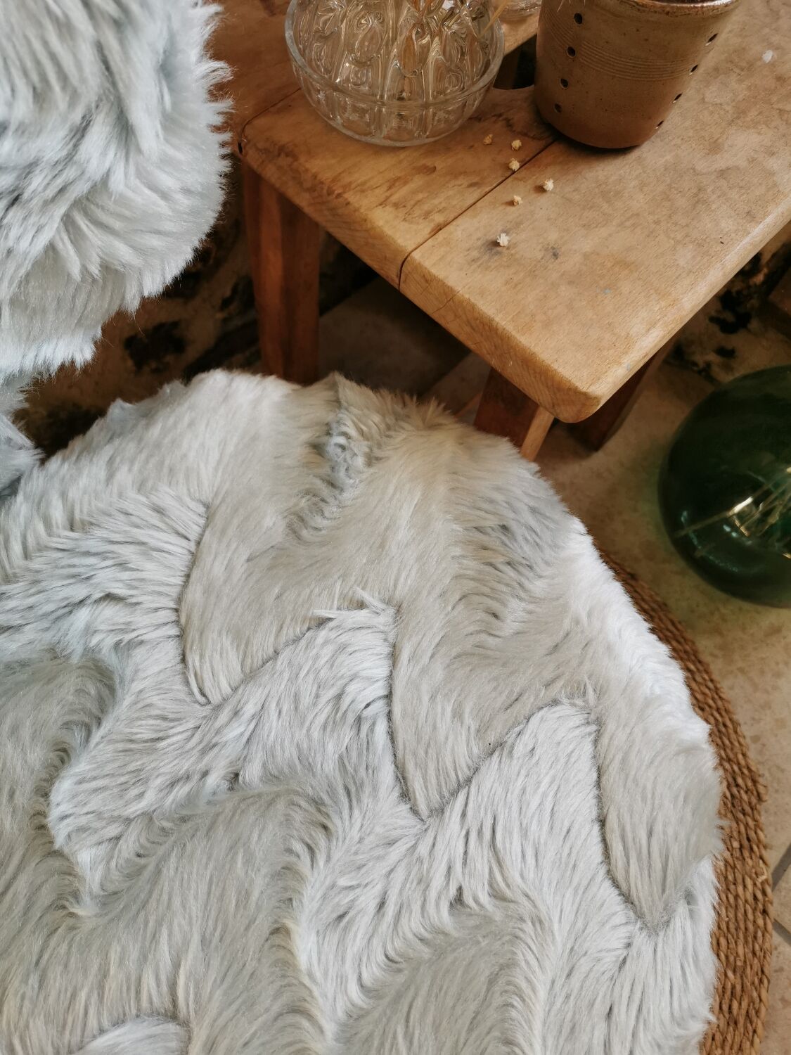 Armchair Vintage moumoute Pelfran