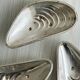 Three vintage silver shell bowls