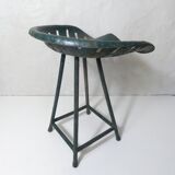 Old tractor seat stool