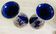 Paire de vases en porcelaine bleu cobalt
