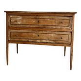 19th-century commode, polychrome and decorated with Italian motifs.