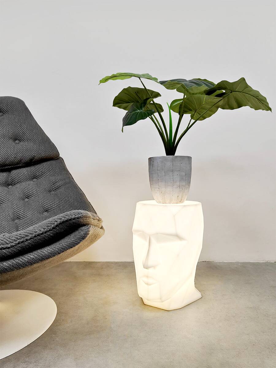 Spanish design illuminated Adan side table Taresa Sapey for Vondom