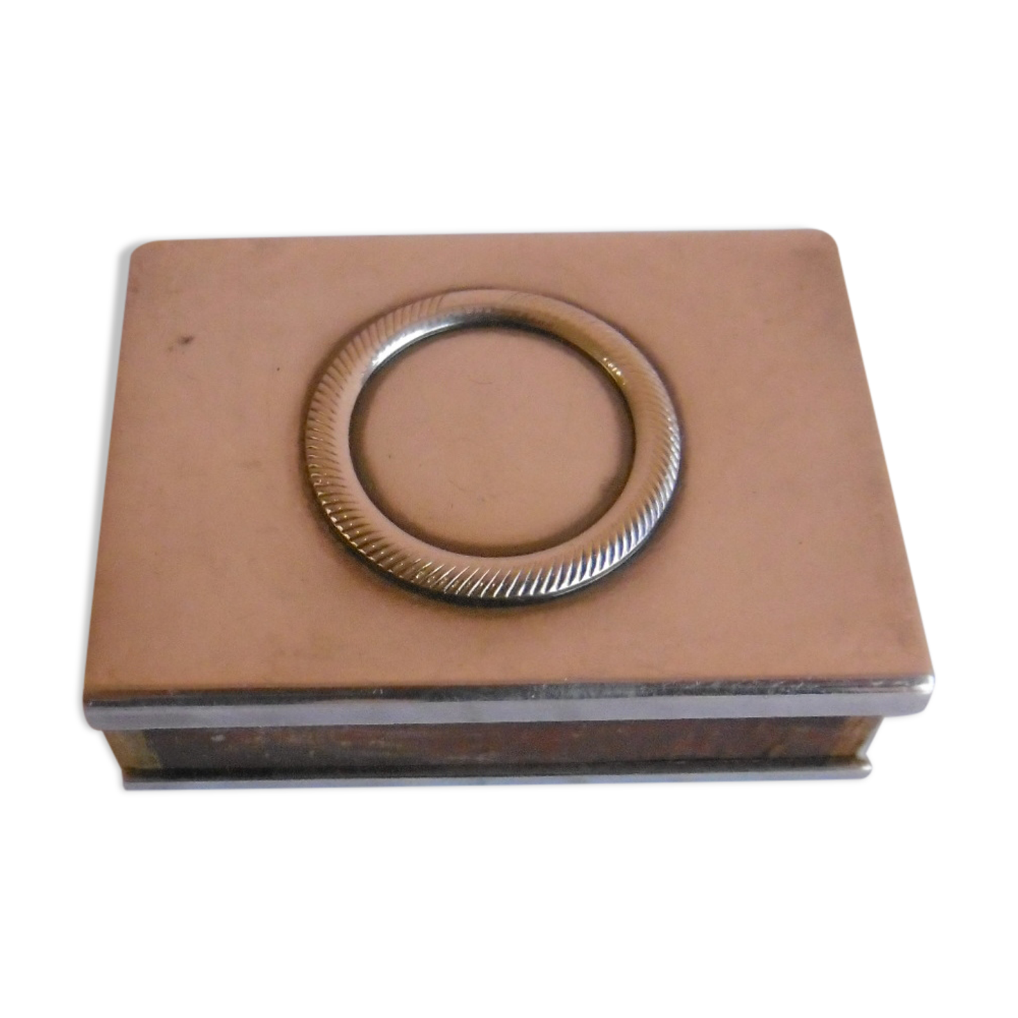 Etui pour allumettes en metal argenté ravinet d'enfert
