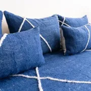 Tapis kilim marocain bleu