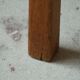 Mid-century Danish stool in oak, reupholstered in boucle wool, circa 1950.