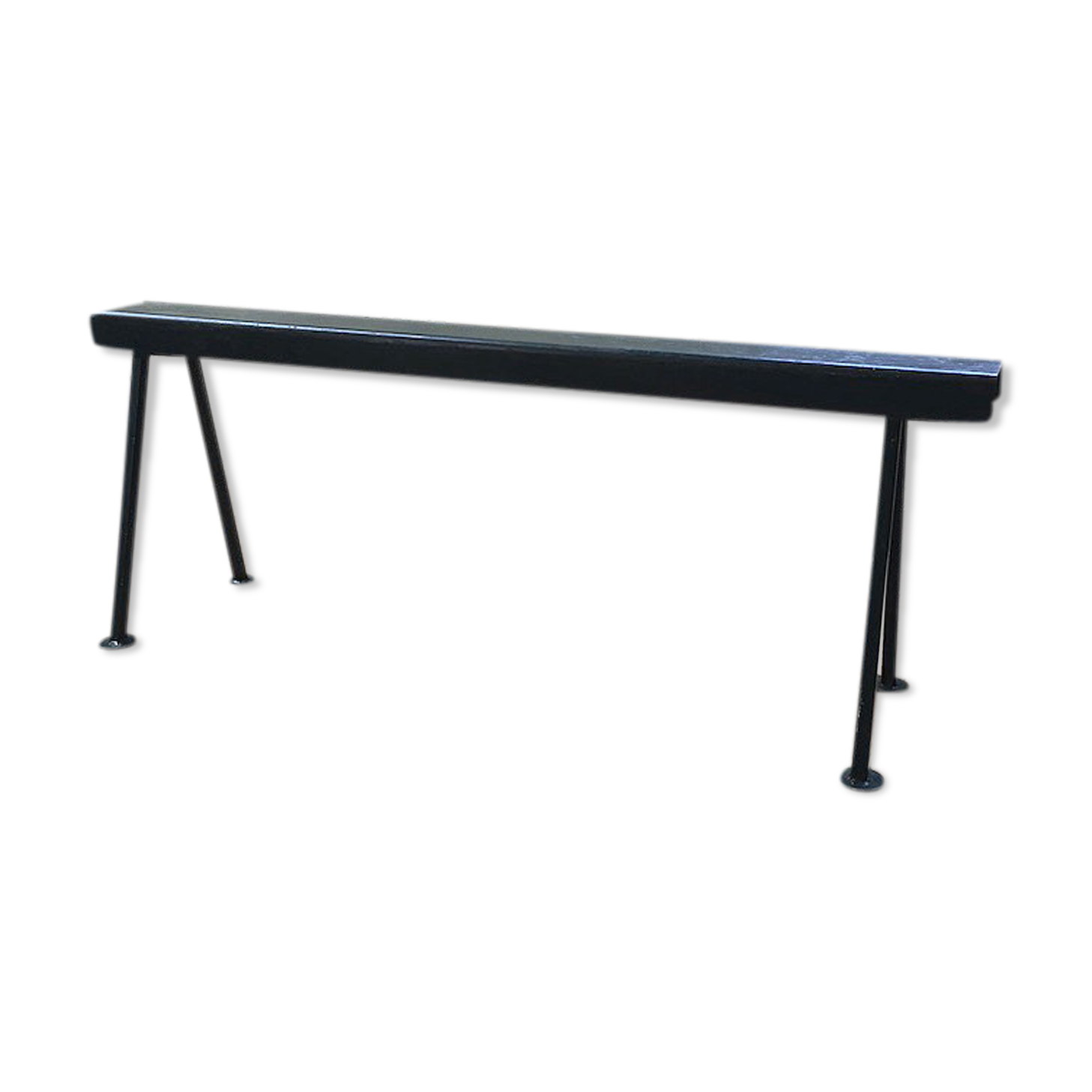 Handcrafted metal patinated bench