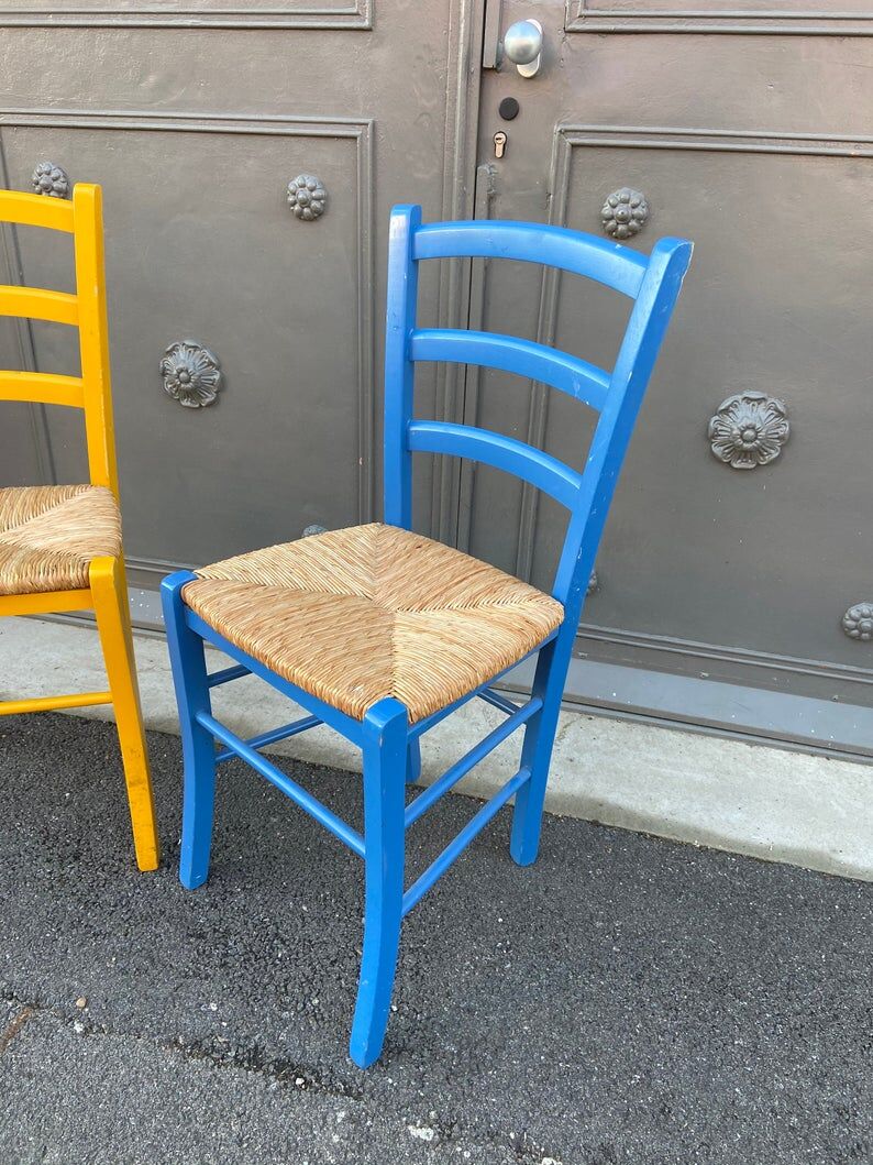 Pair of rustic bistro chairs