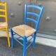 Pair of rustic bistro chairs