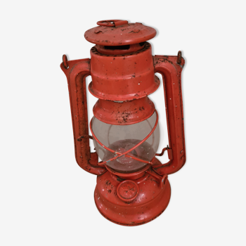 Old orange oil lamp vintage