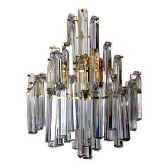 Venini wall lamp, 3 levels, murano glass, Italy, 1970