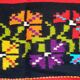 Kilim fleurs en laine faite à la main 256x150cm