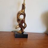 Michel Jaubert, gilt bronze lamp base. 1970s