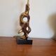 Michel Jaubert, gilt bronze lamp base. 1970s