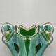 1970s Exquisite "Fazzoletto" Murano Glass Vase by Dogi. Made in Italy