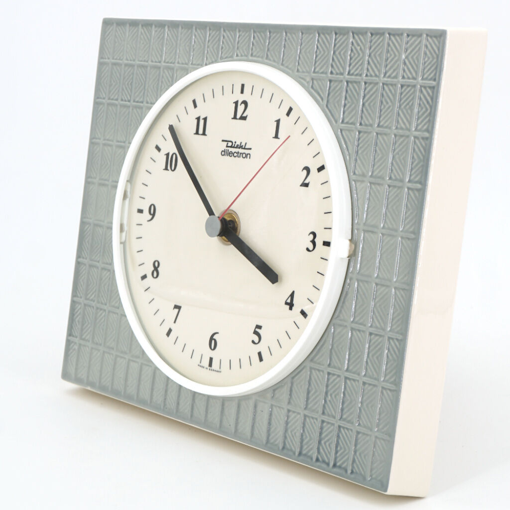 Diehl 60s grey ceramic wall clock