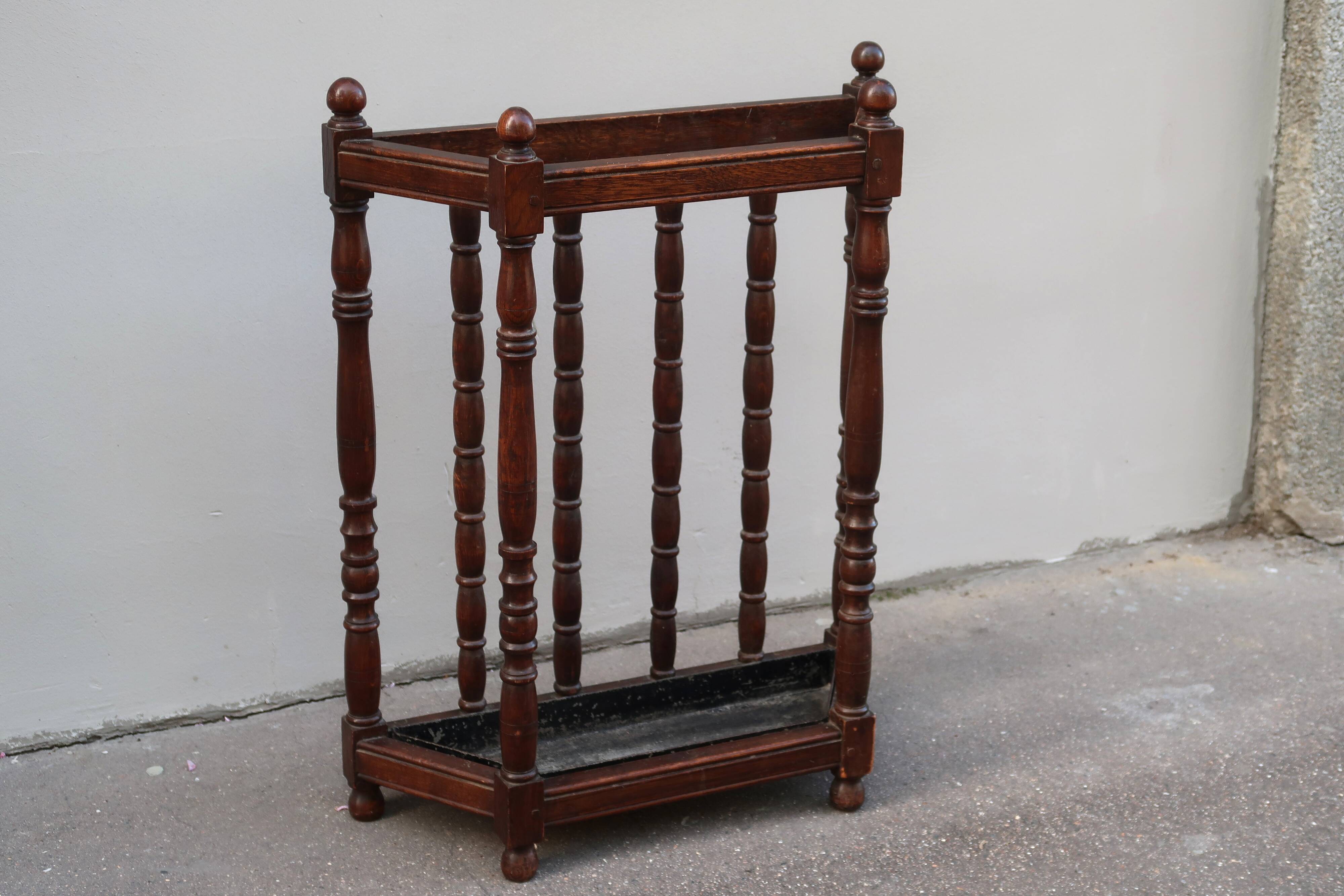 Vintage umbrella stand from the 1920s.