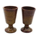 Lot of two pyrite sandstone mazagrans