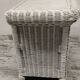 Commode et chevet en rotin blanc