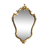 Baroque mirror in gilded wood - 85x55 cm