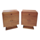 Art Deco bedside tables with steps - 1930s
