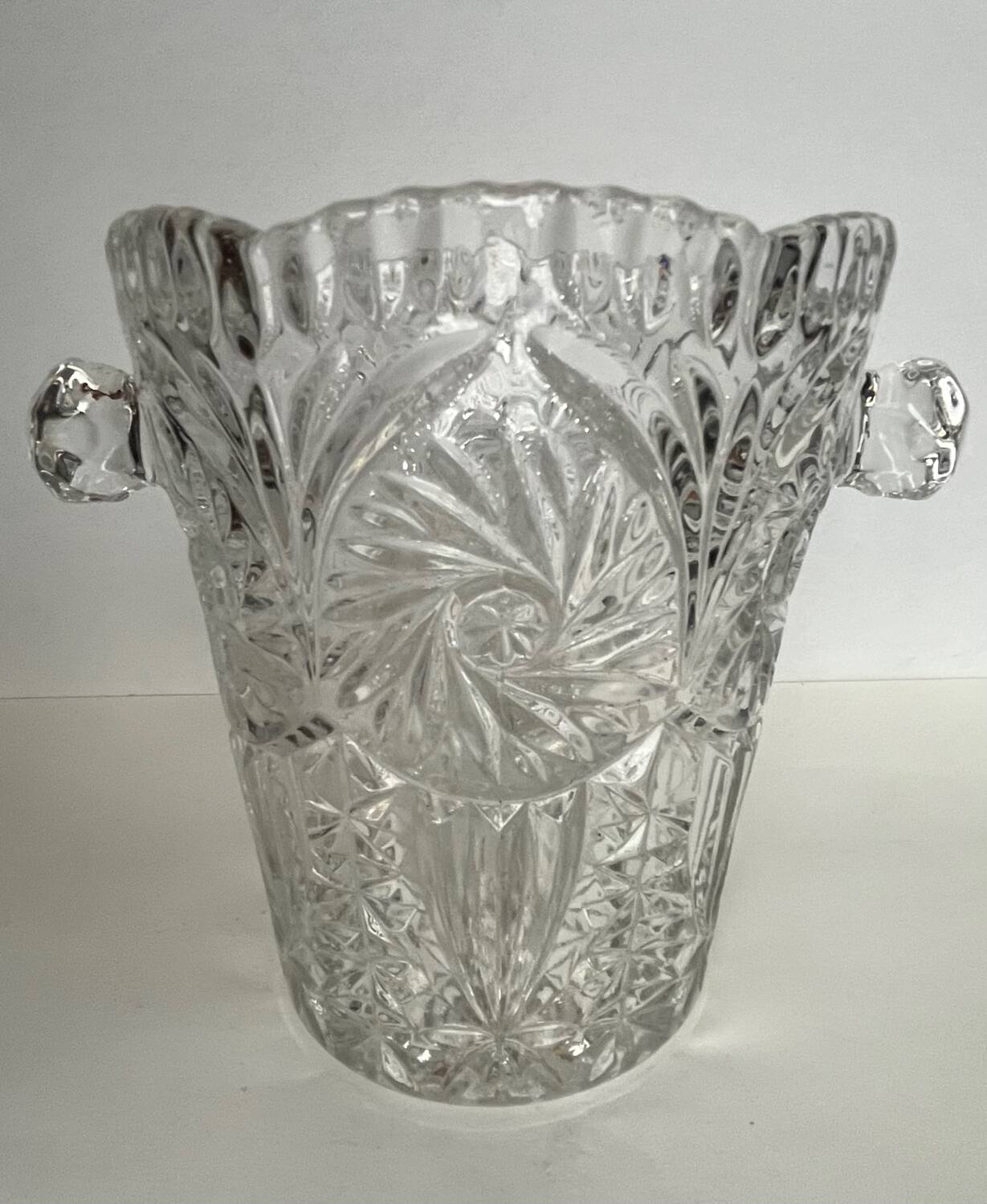 Vintage Glass Ice Bucket