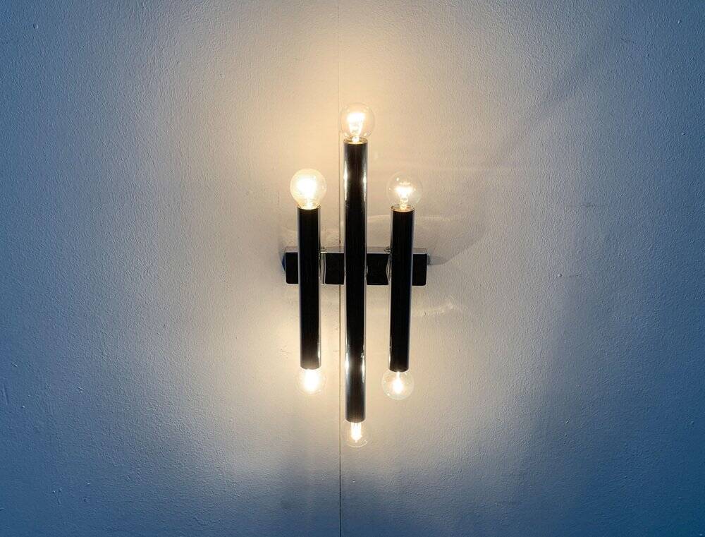 Chrome Wall Light Mid-Century Space Age