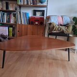 Walnut coffee table Scandinavian design co-edition