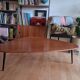 Walnut coffee table Scandinavian design co-edition