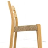 Lot de 6 chaises en chêne EMC Mobler 'Lem' - design danois - chêne