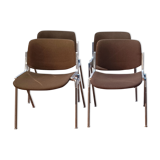 Suite of 4 DSC 106 chairs by Giancarlo Piretti for Anonyma, 1960