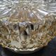 Old ceiling lamp vintage wall lamp in white glass amber patterns 1960 ø 16.5 cm tbe vintage