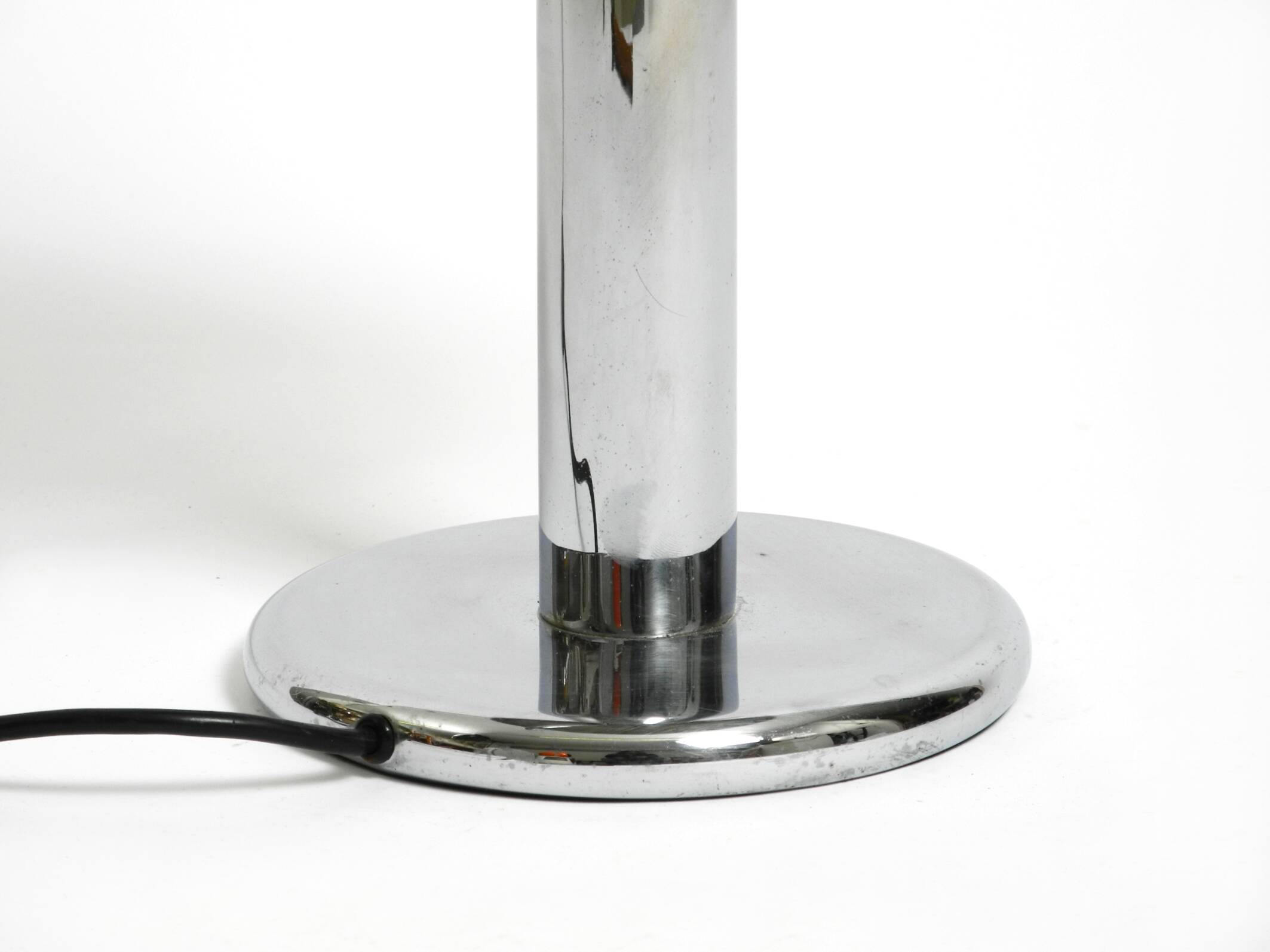 Large exceptional 1960s chrome table lamp by Gebrüder Cosack