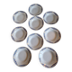 Set of 9 deep plates, earthenware from Creil Montereau, Colette model.
